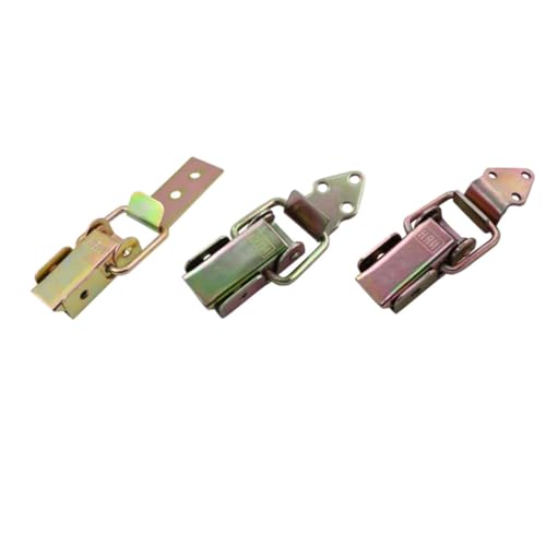 NULYLU 4 Stück Metallkistenverschluss Robuste Lock Catch für Schmuckkästen Truhen und DIY Projekte Antique Finish für Langlebige Anwendung von NULYLU