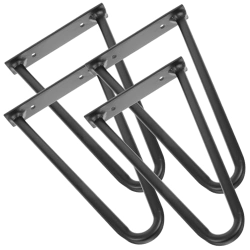 NULYLU 4 Stück Teiliges Haarnadel Tischbeine Metall Höhe Stabile Möbelbeine für Couchtisch Schreibtisch DIY Möbelzubehör Schwarz Robust und Rostfrei NULYLU 4 Stück Teiliges Haarnadel Tischbeine Metall Höhe Stabile Möbelbeine für Couchtisch Schreibtisch DIY Möbelzubehör Schwarz Robust und Rostfrei von NULYLU
