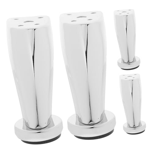 NULYLU 4Stücke Metall Sofabeine Robuste Möbelbeine für Sofa Schrank und Tisch Korrosionsbeständig Einfache Installation Moderne Möbelfüße Elegantem Design von NULYLU