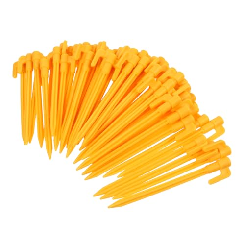 NULYLU 50 Stück Camping Zeltheringe Kunststoff Gelb Robust Windfest Bodenbefestigung für Zelt Strand Outdoor Wiederverwendbar Einfache Handhabung NULYLU 50 Stück Camping Zeltheringe Kunststoff Gelb Robust Windfest Bodenbefestigung für Zelt Strand Outdoor Wiederverwendbar Einfache Handhabung von NULYLU