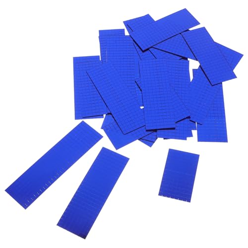 NULYLU 6Rollen Selbstklebende Mosaikaufkleber DIY Mosaikhandwerksmaterial für Wanddekoration Spiegelrandaufkleber Spiegelblau für Kreative Projekte von NULYLU