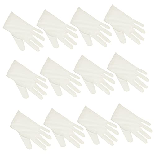 NULYLU 6paare Mikrofaser-handschuhe Für Juweliergeschäfte Praktische Arbeitshandschuhe Bühnenhandschuhe Schmuckhandschuhe Aus Mikrofaser Dehnbar Waschbar Für Wiederholten Gebrauch von NULYLU