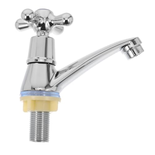 NULYLU Alloy Wasserhahn Einloch Armatur mit Kreuzgriff Langlebiger Bad und Küchen Waschbecken Wasserhahn Bleifreier Mischbatterie mit Filterbubbler Geeignet für Haushalt und Spüle NULYLU Alloy Wasserhahn Einloch Armatur mit Kreuzgriff Langlebiger Bad und Küchen Waschbecken Wasserhahn Bleifreier Mischbatterie mit Filterbubbler Geeignet für Haushalt und Spüle von NULYLU