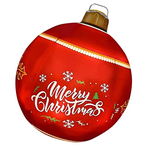 NULYLU Aufblasbare Weihnachtskugel Ornamente Übergroße Weihnachtsdekorationen Für Den Außenbereich Für Veranda Garten Weihnachtskugel Hue Lawn Wasserdicht Rund Dekoriert von NULYLU