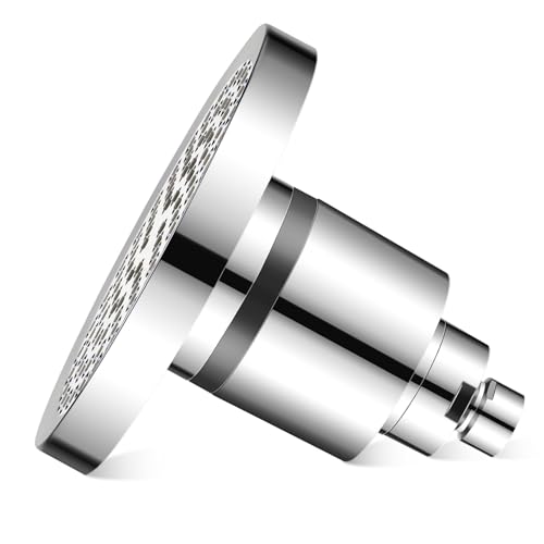 NULYLU Booster Shower Gefilterter Duschkopf Hochdruck Hochdruck Duschkopf Duschfilter Für Hartes Wasser Gefilterte Duschköpfe Filterdusche Mit Filter Silber Abs von NULYLU