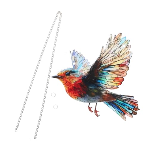 NULYLU Bunte Hängedeko Hummingbird Fensterdeko Aus Acryl Mit Farbverlauf Für Frühlingsdeko Installieren Für Fenster Und Gartendekoration Mit Eisenkette NULYLU Bunte Hängedeko Hummingbird Fensterdeko Aus Acryl Mit Farbverlauf Für Frühlingsdeko Installieren Für Fenster Und Gartendekoration Mit Eisenkette von NULYLU