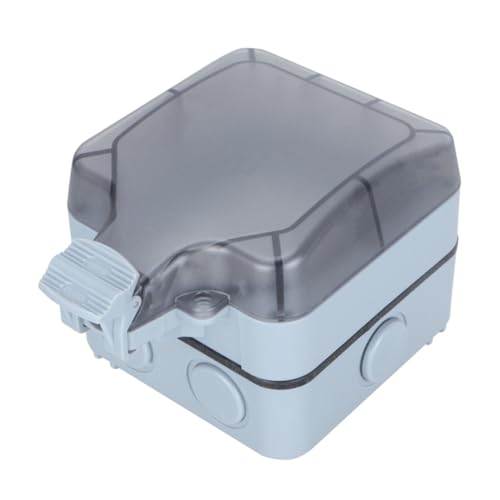 NULYLU German Type Outdoor Power Socket Wandsteckdose Staubdicht mit Abdeckung für Hotel Restaurant Zuhause und Bereiche von NULYLU