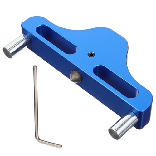 NULYLU Holz zentrier anreißwerkzeug Aluminiumlegierung Markierhilfe Magnetisch Holzwerkzeug Präzises Linienzeichnen für Holzbearbeitung Centerfinder Zufällige Farbe Zufällige Farbe von NULYLU