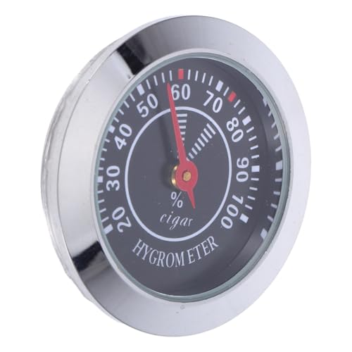 NULYLU Hygrometer Mechanisches Analoges Hygrometer für Humidor Rundes Design für Zigarrenkästen und Musikinstrumente und Tragbar für Zuhause von NULYLU
