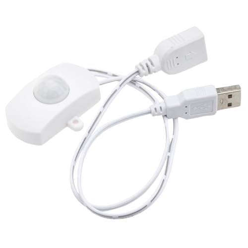 NULYLU LED Sensor Controller USB Infrarot Lichtschalter mit Detektionswinkel Temperaturbeständig Kompakt für Treppen Flur Badezimmer Einfache Montage Zuverlässiger Lichtsensor für LED von NULYLU