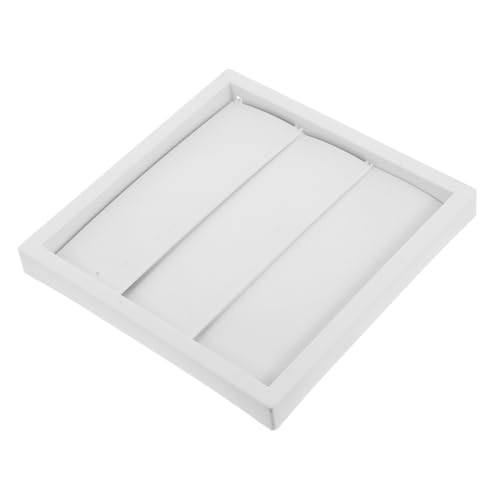 NULYLU Lüftungsabdeckung mit Wind und Regenschutz Quadratische Kunststoff Lamellenabdeckung für Wandmontage Klappen Elegante Trocknerauslassabdeckung Effektiver Wetterschutz von NULYLU