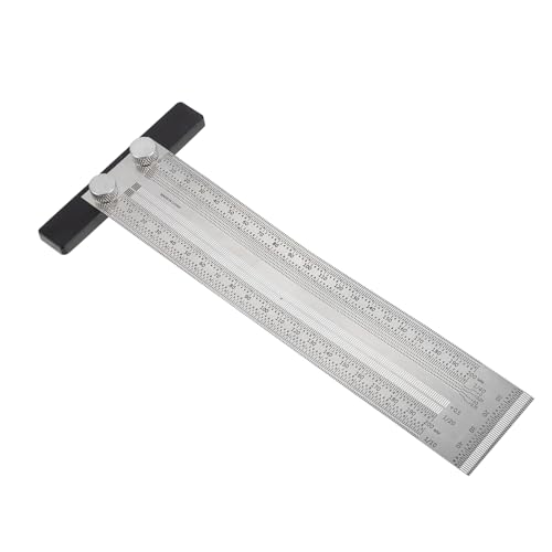 NULYLU Multifunktionales Edelstahl T anreißlineal Präzisions metallmaßstab für Schreiner Holzverarbeitung Rostfrei Langlebig mit Feinen Markierlöchern für Bauarbeiten NULYLU Multifunktionales Edelstahl T anreißlineal Präzisions metallmaßstab für Schreiner Holzverarbeitung Rostfrei Langlebig mit Feinen Markierlöchern für Bauarbeiten von NULYLU