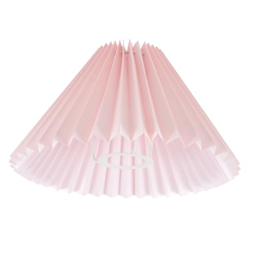 NULYLU Plissierter Lampenschirm Stoff Moderner Lampenschirm für Tischlampen Vielseitig Einsetzbar Wohnzimmer Schlafzimmer und Cafés Einfache Installation Langlebig und Praktisch von NULYLU