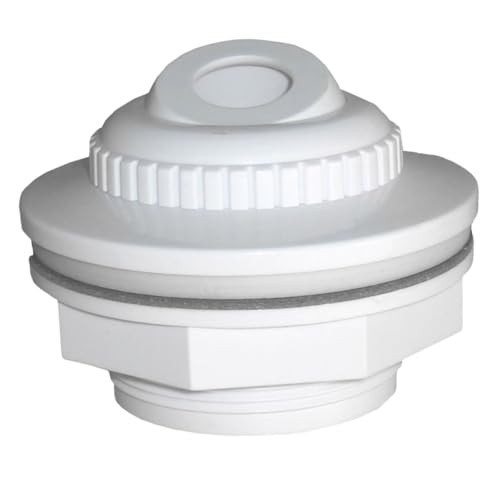 NULYLU Pool Inlet Nozzle mit Strömungsregler Abs Wasserzulaufdüse mit Klemme und Gewindeband Langlebiges Schwimmbad Rücklaufdüsen Präzisen Steuerung Wasserflusses von NULYLU