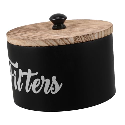 NULYLU Runde Aufbewahrungsbox aus Holz mit Deckel für Waschmittelperlen Feuchtigkeitsresistent Vielseitiger Organizer für Waschraum und Kaffeezubehör Praktischer Vorratsbehälter für von NULYLU