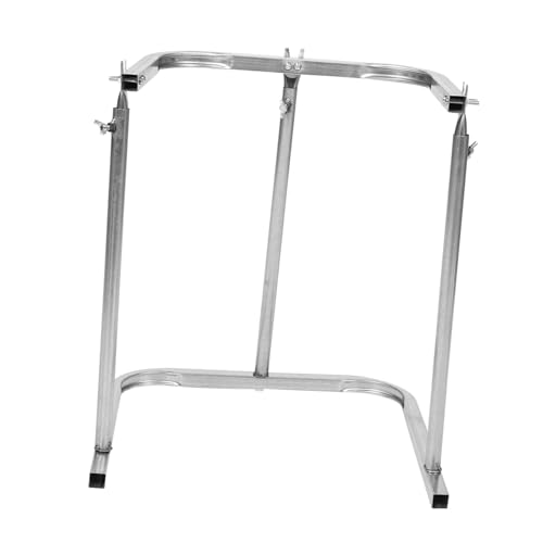 NULYLU Schwerer Metall Müllbeutelhalter Stabile Gartentaschenstütze für Ernte Getreide Sackhalter Tragbarer Outdoor Sackgestell Silber NULYLU Schwerer Metall Müllbeutelhalter Stabile Gartentaschenstütze für Ernte Getreide Sackhalter Tragbarer Outdoor Sackgestell Silber von NULYLU