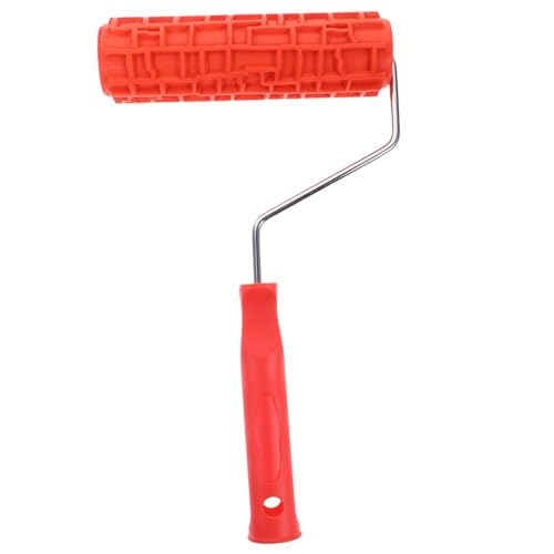 NULYLU Strukturroller mit Griff Langlebige Gummiwalze für Wanddekoration Präzises Muster für DIY Holz Tapeten Möbel Robust und Elastisch Wiederverwendbar Komfortabler Griff von NULYLU