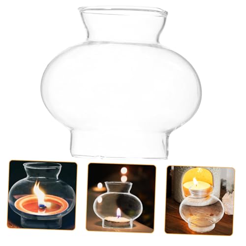 NULYLU Transparentes Winddichtes Kerosinlampenglas aus Hochwertigem Glas DIY Kleiner Lampenschirm mit Retro Stil Hitzebeständig und Bruchsicher Passend für Öllampen und Petroleumleuchten NULYLU Transparentes Winddichtes Kerosinlampenglas aus Hochwertigem Glas DIY Kleiner Lampenschirm mit Retro Stil Hitzebeständig und Bruchsicher Passend für Öllampen und Petroleumleuchten von NULYLU