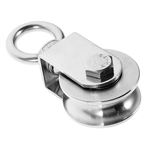 NULYLU U Schwenkriemenscheibe Schwere Pulley für Wäscheleine Drahtseiltraktion und Objekthandhabung Rostbeständig und Langlebig Drehbar NULYLU U Schwenkriemenscheibe Schwere Pulley für Wäscheleine Drahtseiltraktion und Objekthandhabung Rostbeständig und Langlebig Drehbar von NULYLU