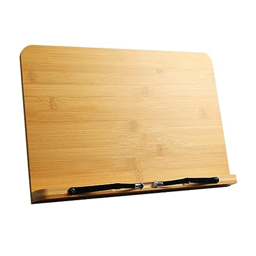 NULYLU Verstellbarer Holz Buchständer Leseständer Desktop Lesehalter Klappbar Stabil Sicher Für Familie Und Freunde von NULYLU