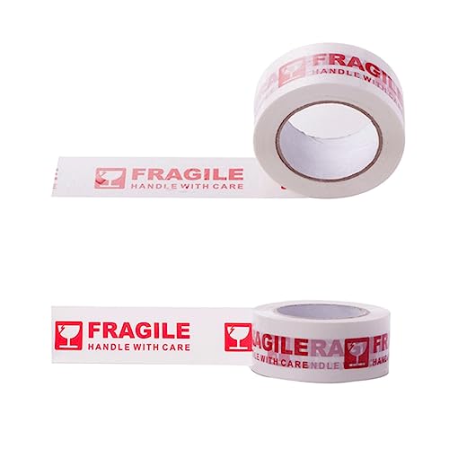 NULYLU Warnhinweis Klebeband Fragile Aufkleber Selbstklebend für Versand Verpackung Karton Sicherer Transport Hinweisetikett für Zerbrechliche Güter von NULYLU
