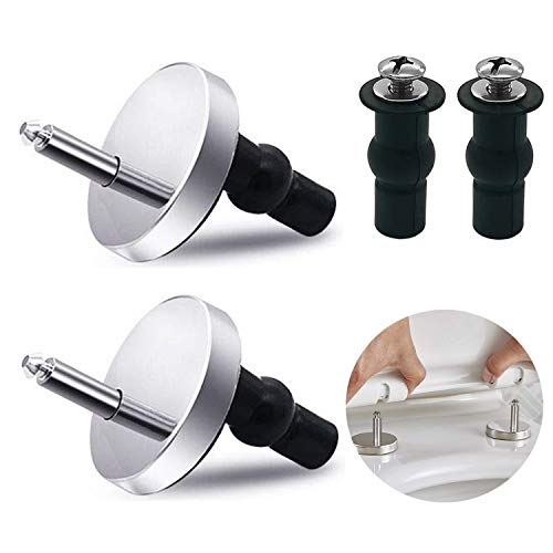 1 Paar WC-Sitz-Befestigungen, universelles WC-Sitz-Scharnier mit -Gummischrauben. 1 Paar WC-Sitz-Befestigungen, universelles WC-Sitz-Scharnier mit -Gummischrauben. von NUMAMA