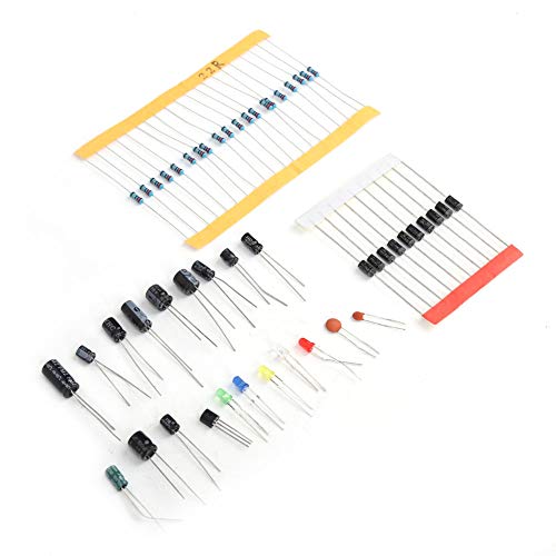 1390PCS Elektronische Bauteile Set mit Dioden Transistoren und Kondensatoren - Hochwertige Siliziummaterialien für langlebige Elektronikbauteile und vielseitige DIY Projekte von NUMNBE