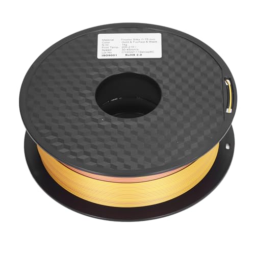 3D Drucker PLA Filament Mehrfarbig Schwarz Rot Gold 1 75 mm Hohe Formbarkeit Umweltfreundlich Für 3D Drucker von NUMNBE