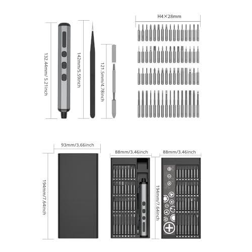 68 in 1 Multifunktions Schraubendreher Set Mini Tragbar mit LED Magnetisch CR V Stahl für Reparatur und Wartung 68 in 1 Multifunktions Schraubendreher Set Mini Tragbar mit LED Magnetisch CR V Stahl für Reparatur und Wartung von NUMNBE