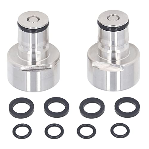 Ball Lock Keg Kupplung Adapter, 5 / 8FPT Edelstahl Quick Disconnect Kit für A D S G Typ Bierfass - ufsicher, Langlebig, Für Gas und Flüssigkeit, Heimbrauen Zubehör von NUMNBE