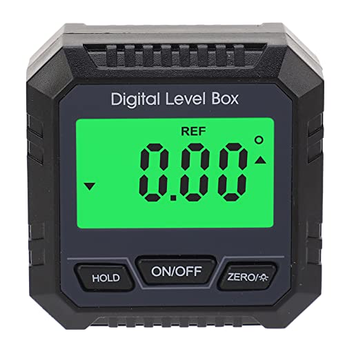 Box Digital Level - Winkel, helles LCD -Display, Doppelmessmodi mit Datensperrung, magnetische Basis für Konstruktion und Holzbearbeitung, tragbares Werkzeug (type 1) von NUMNBE