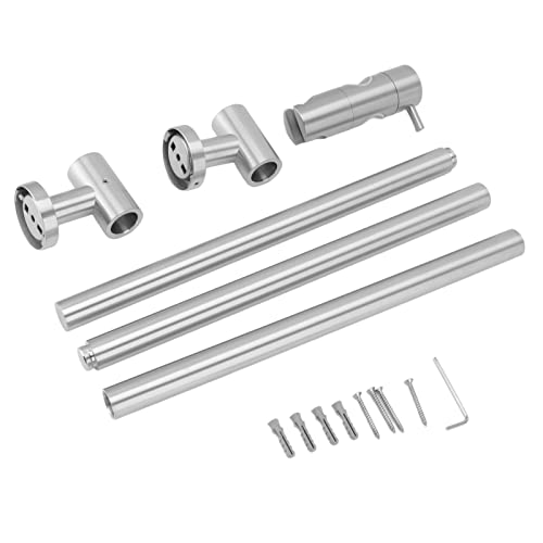 Brausehalter Wand aus Edelstahl - Verstellbare Duschkopfhalterung mit 92cm Duschstange für Handbrause - Stabil und Einfach Montierbar von NUMNBE