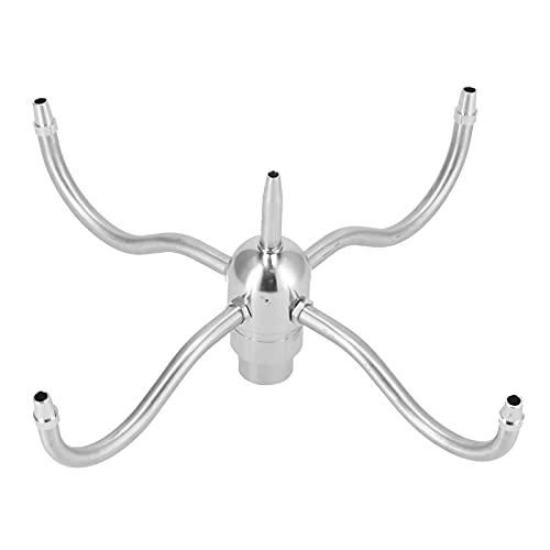 G1 Rotierende Düse, 304 Edelstahl, 4 Sprinkler, Silber Weiß, 1m Abdeckung - Vollkreis Sprühbereich, Hochwertige Chemikalienbeständigkeit, für Garten und Wasserlandschaft G1 Rotierende Düse, 304 Edelstahl, 4 Sprinkler, Silber Weiß, 1m Abdeckung - Vollkreis Sprühbereich, Hochwertige Chemikalienbeständigkeit, für Garten und Wasserlandschaft von NUMNBE