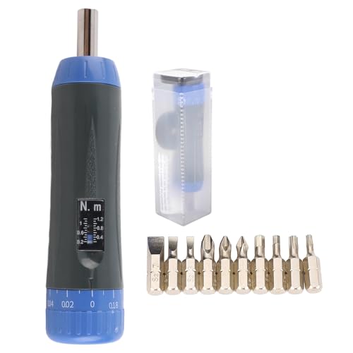 Drehmomentschraubendreher 0.2-1.2 Nm Einstellbar, 6,35 mm 1/4 Hex - Gelenk, 10 Bits - Präzise Steuerung, Verschleißfestes Nylon, Ideal Für Feine Elektronik Und Maschinenbau Drehmomentschraubendreher 0.2-1.2 Nm Einstellbar, 6,35 mm 1/4 Hex - Gelenk, 10 Bits - Präzise Steuerung, Verschleißfestes Nylon, Ideal Für Feine Elektronik Und Maschinenbau von NUMNBE
