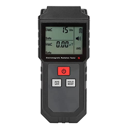 Elektromagnetfeldmessgerät mit großem LCD Display langlebig rutschfest akustischer optischer Alarm für genaue Elektro und Magnetfeldmessung Elektromagnetfeldmessgerät mit großem LCD Display langlebig rutschfest akustischer optischer Alarm für genaue Elektro und Magnetfeldmessung von NUMNBE