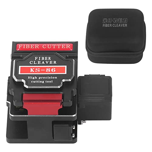 Fiber Optic Cleaver Mit Automatischer Rückkehr, Hochpräzises Glasfaser-Tool, Verdickte Schiene, Silikonfaser Cutter Messer - Langlebige Wolframstahl Klinge, Vielseitig Für FTTH und von NUMNBE