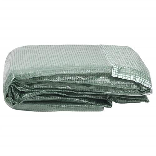 Gewächshaus Ersatzhaube 400x400x200 cm aus PE mit 8 Belüftungsfenstern Tür Pflanzenschutz gegen Wind Regen Sonne Vögel Gewächshaus Ersatzhaube 400x400x200 cm aus PE mit 8 Belüftungsfenstern Tür Pflanzenschutz gegen Wind Regen Sonne Vögel von NUMNBE