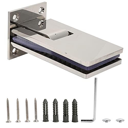 Glasklemme 90 Grad, Edelstahloptik Gebürstet, 119x58mm, Für 8-12mm Glasscheiben - Hochwertiger Edelstahl, Stabile Halterungen, Ideal Für Zimmertür und Duschkabine Glasklemme 90 Grad, Edelstahloptik Gebürstet, 119x58mm, Für 8-12mm Glasscheiben - Hochwertiger Edelstahl, Stabile Halterungen, Ideal Für Zimmertür und Duschkabine von NUMNBE