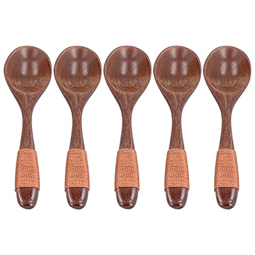 Hölzerne Besteckset - Phoebe Wood Leichtes Öko - Freundliche Utensilien mit langem Griff bequemer Griff für Picknick Grill -Reisebüro Mittagessen (type 1) von NUMNBE