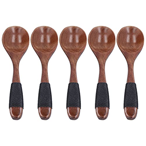 Hölzerne Besteckset - Phoebe Wood Leichtes Öko - Freundliche Utensilien mit langem Griff bequemer Griff für Picknick Grill -Reisebüro Mittagessen (type 2) von NUMNBE