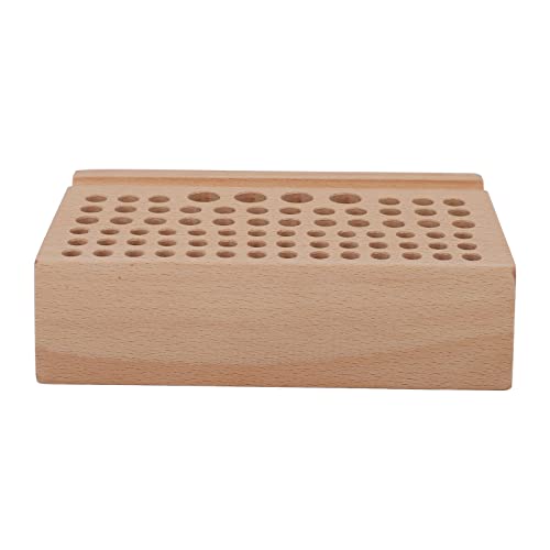 Holzstempelwerkzeugständer aus Holz - 76 Löcher mit großer Kapazität, langlebiges Buchenmaterial, Werkzeughalter für Ledercraft -Werkzeuge zum Handwerk von Kits und Holzstempelwerkzeugständer aus Holz - 76 Löcher mit großer Kapazität, langlebiges Buchenmaterial, Werkzeughalter für Ledercraft -Werkzeuge zum Handwerk von Kits und von NUMNBE