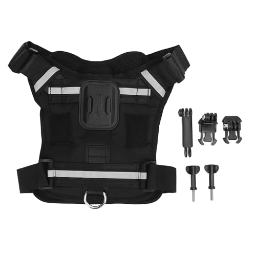 Hundekabelbaumkamera -Halterweste, einstellbares Nylon -Haustierkabelbaum, passt 8 bis 35 kg Hunde - bequemes gepolstertes Design, doppelte Montageoptionen, Abenteuer der aktiven Hundekabelbaumkamera -Halterweste, einstellbares Nylon -Haustierkabelbaum, passt 8 bis 35 kg Hunde - bequemes gepolstertes Design, doppelte Montageoptionen, Abenteuer der aktiven von NUMNBE