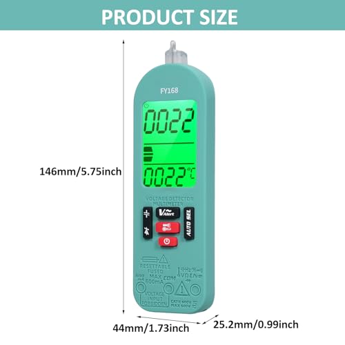 Multimeter Digital mit großem Display ergonomisch multifunktional wiederaufladbar mit Beleuchtung für Elektriker und Elektronik Reparatur Multimeter Digital mit großem Display ergonomisch multifunktional wiederaufladbar mit Beleuchtung für Elektriker und Elektronik Reparatur von NUMNBE