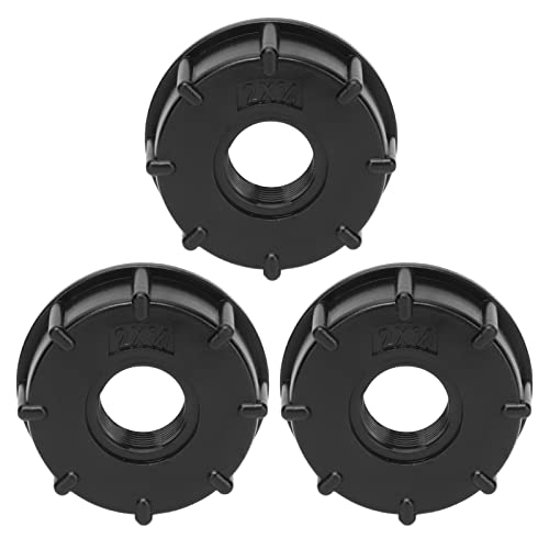 NUMNBE 3PCS IBC -Tankanschluss Grobgewinde Schlauchabflussadapter Kunststoffanschläge 60 mm Innendurchmesser von NUMNBE