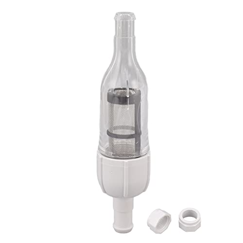 NUMNBE 48 080 Inline-Filter mit Edelstahl-Sieb - Hochwertiger Poolreiniger Ersatzteil für D15 Poolreinigungsschläuche von NUMNBE