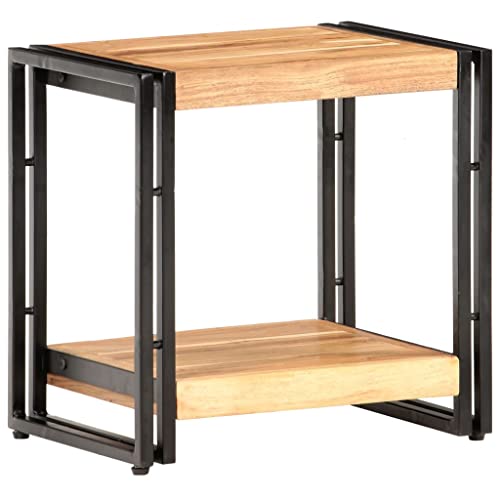 NUMNBE Beistelltisch Holz 40x30x40 cm Industrial Stil Massiv Akazie Ablage Iron Frame für Wohnzimmer und Schlafzimmer NUMNBE Beistelltisch Holz 40x30x40 cm Industrial Stil Massiv Akazie Ablage Iron Frame für Wohnzimmer und Schlafzimmer von NUMNBE