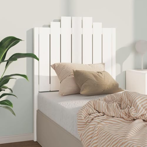 NUMNBE Bettkopfteil aus Kiefernholz 81x110 cm Weiß rustikales Design Rückenstütze für Schlafzimmer NUMNBE Bettkopfteil aus Kiefernholz 81x110 cm Weiß rustikales Design Rückenstütze für Schlafzimmer von NUMNBE