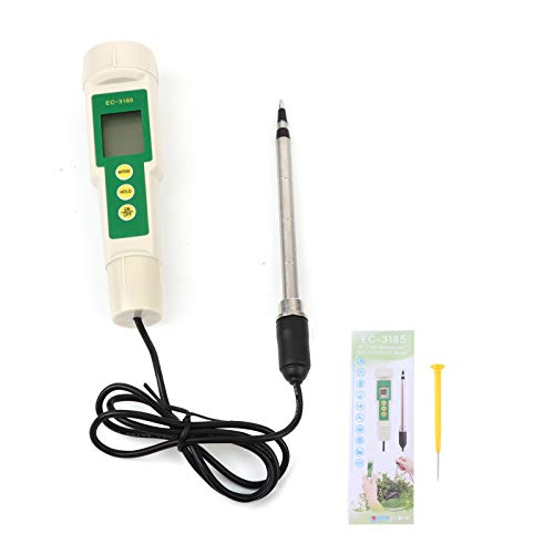 NUMNBE Bodensalinität Messgerät Portable mit Display schnelle Messung hohe Genauigkeit automatischer Temperaturausgleich für Landwirtschaft Gartenbau von NUMNBE