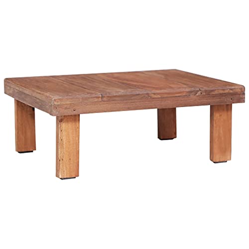 NUMNBE Couchtisch aus recyceltem Holz 60 x 45 x 23 cm lackiert poliert Wohnzimmer Beistelltisch von NUMNBE