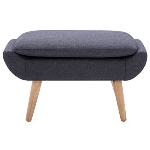 NUMNBE Hocker Polsterhocker Dunkelgrau Stoff gepolstert mit Gummibaumholzbeinen Komfortabler Sitz 73 x 43 x 42 cm für Wohnzimmer Innenbereich NUMNBE Hocker Polsterhocker Dunkelgrau Stoff gepolstert mit Gummibaumholzbeinen Komfortabler Sitz 73 x 43 x 42 cm für Wohnzimmer Innenbereich von NUMNBE